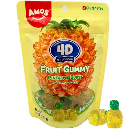 3D Fruit Gummy Pineapple Burst (6oz)