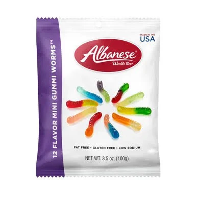 Albanese 12 Flavor Gummy Worms (3.5oz)