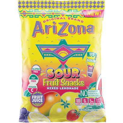 Arizona Sour Fruit Snacks Mixed Lemonade (5oz)