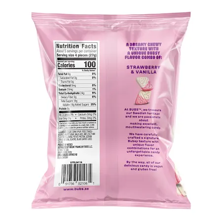 Bubs Strawberry Vanilla Sour Diamonds (5.5oz) - Image 2