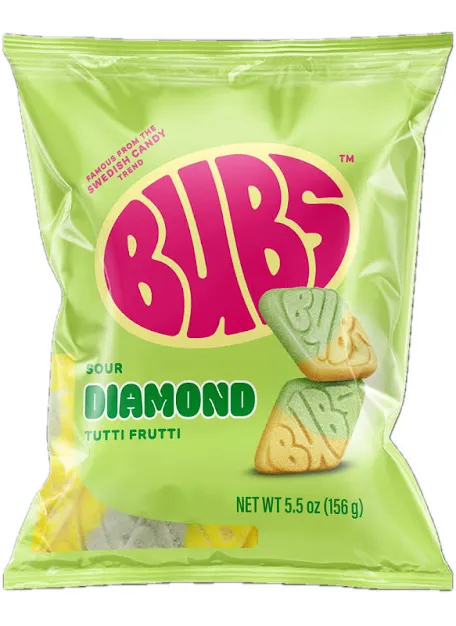 Bubs Tutti Frutti Sour Diamonds (5.5oz)
