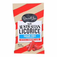 Darrell Lea Sugar Free Soft Australian Licorice - Strawberry (4oz)