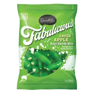 Darrell Lea Sour Candy Stix - Green Apple (7oz)