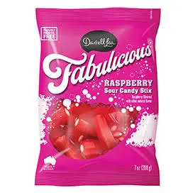 Darrell Lea Sour Candy Stix - Raspberry (7oz)