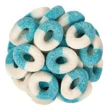 Gummy Blue Raspbery Rings (12oz)