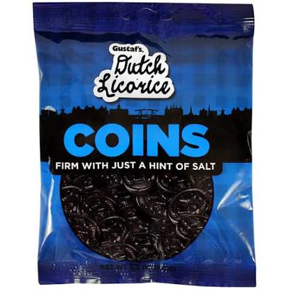 Gustaf’s Salted Dutch Licorice Coins (5.2oz)