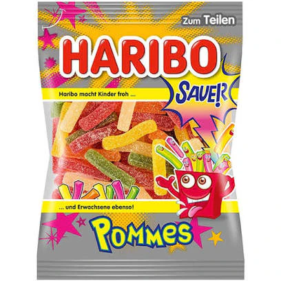 Haribo Sauer Pommes (Haribo Sour Fries) 6.17oz