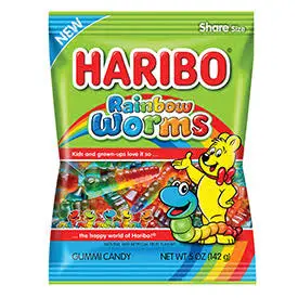 Haribo Rainbow Worms (5oz)