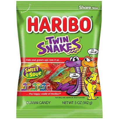 Haribo Twin Snakes (5oz)