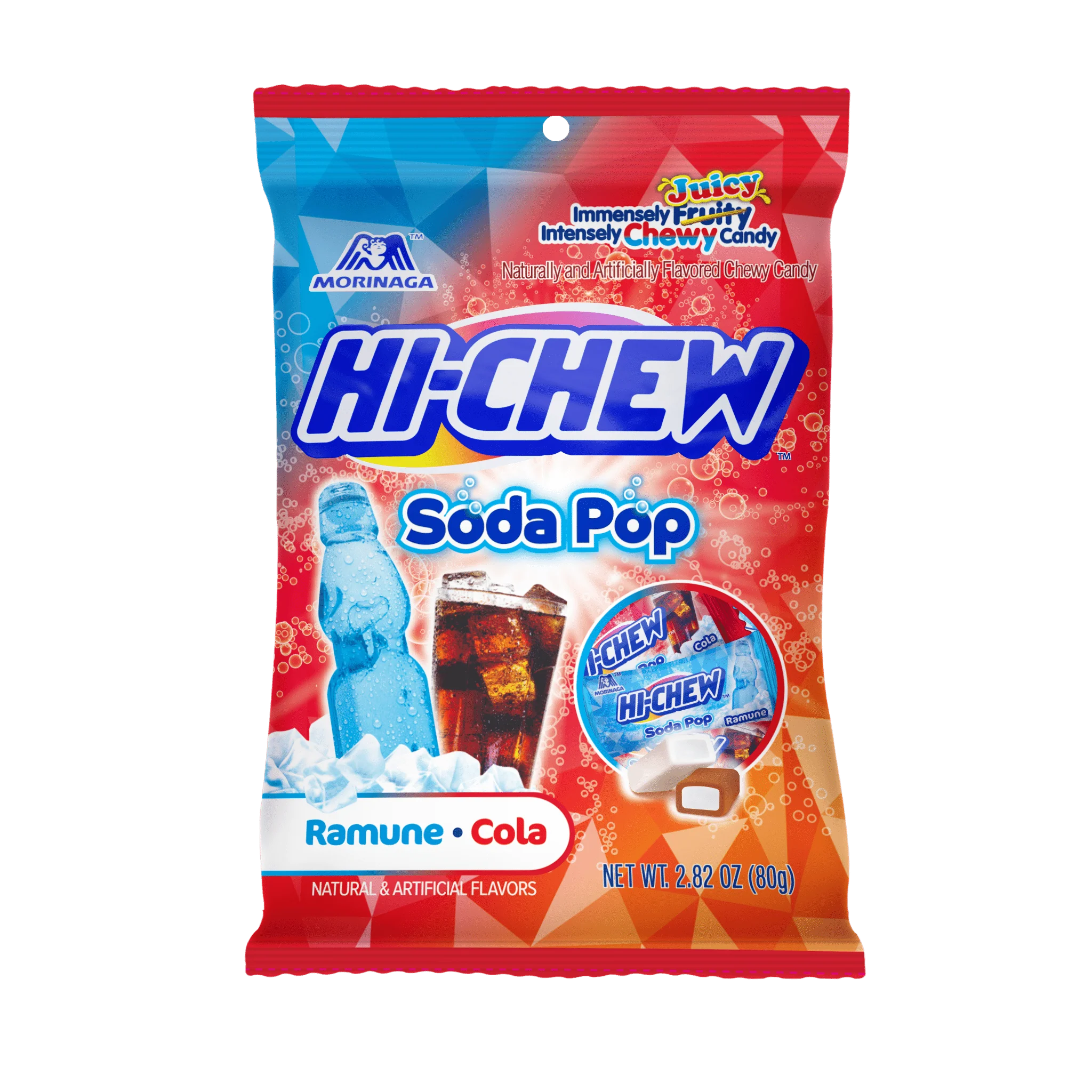 HI CHEW SODA POP MIX BAG 2.82 OZ. (RAMUNE, COLA)