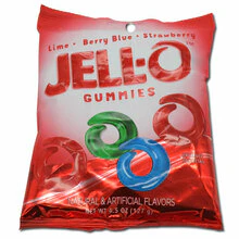 Jell-O Gummy Candy Rings (4.5oz)
