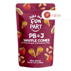 Just the Fun Part Waffle Cone Bites - Peanut Butter and Strawberry Jelly (4.23oz)