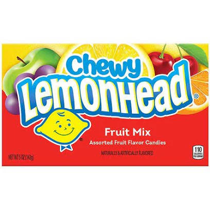 LEMONHEAD CHEWY FRUIT MIX THEATER BOX (5oz)