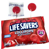 Lifesavers Wild Cherry Lollipops