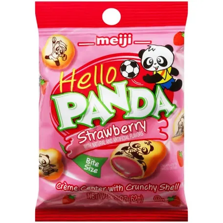 Meiji Hello Panda Strawberry Cookies (2.2oz)