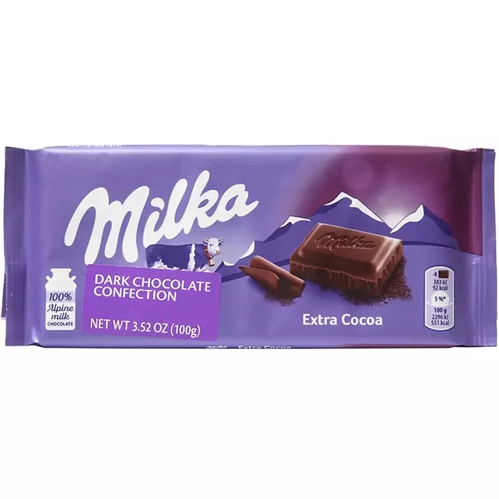 Milka Dark Chocolate Bar