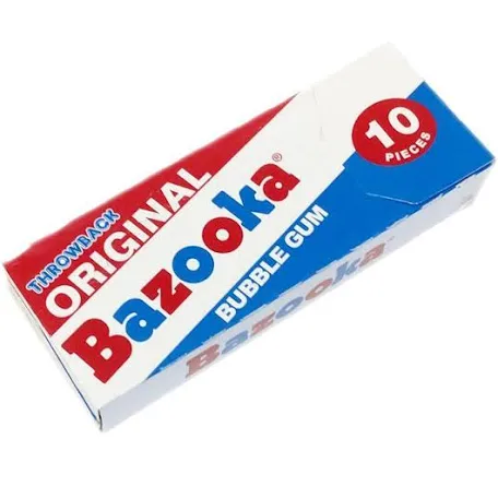 Original Bazooka Bubble Gum Throwback Wallet Pack