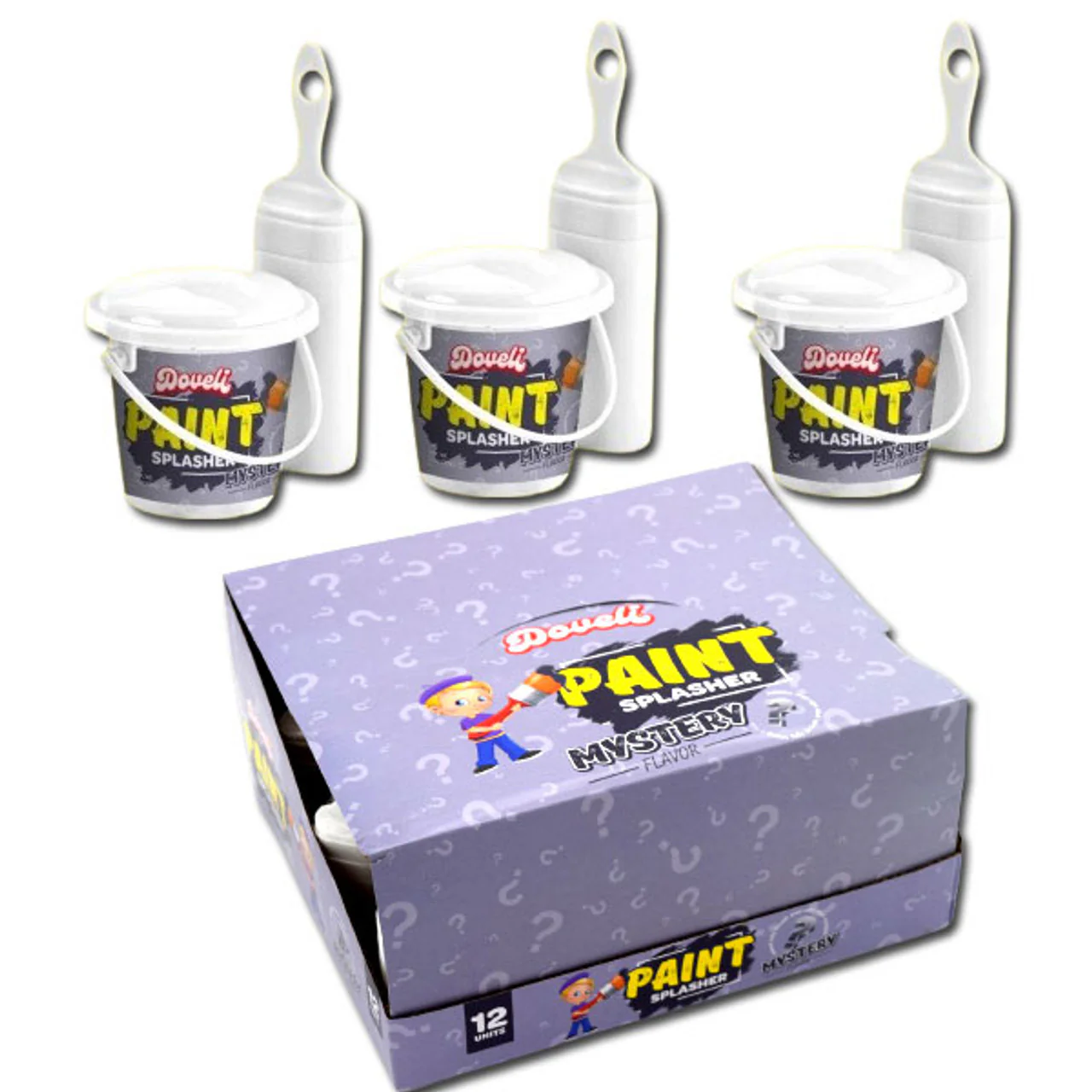 Paint Splash Lollipop with Sour Powder - Mystery Flavor (One)