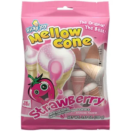 Ricky Joy Mellow Cones - Strawberry (3.53oz)