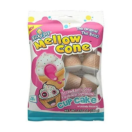 Ricky Joy Mellow Cone Cupcakes - Strawberry (3.53oz)
