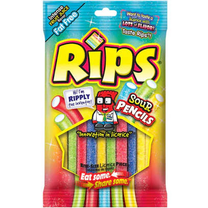 Rips Sour Licorice Pencils (2.8oz)