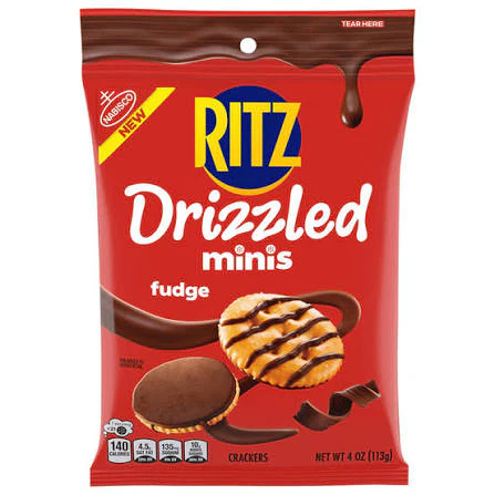 Ritz Drizzled Minis - Fudge (4oz)