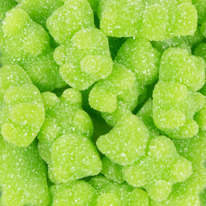Sanded Green Apple Gummy Bears