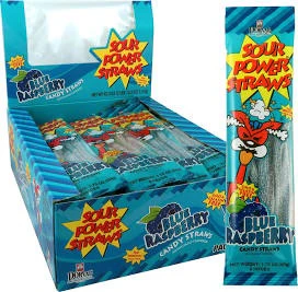 Sour Power Straws - Blue Raspberry