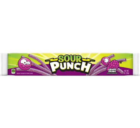 Sour Punch Straws - Grape