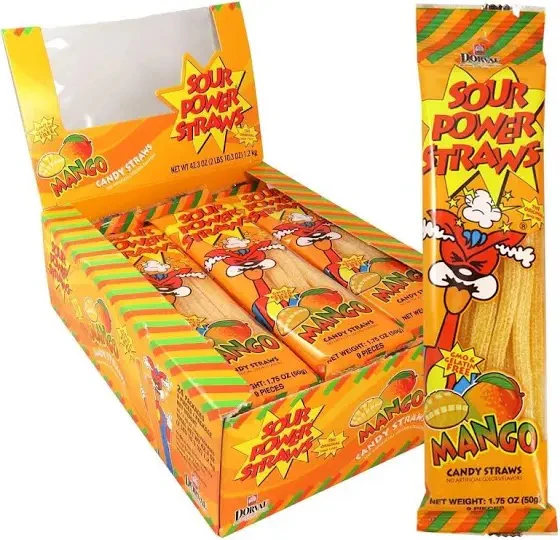 Sour Power Straws - Mango