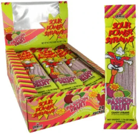 Sour Power Straws - Passion Fruit