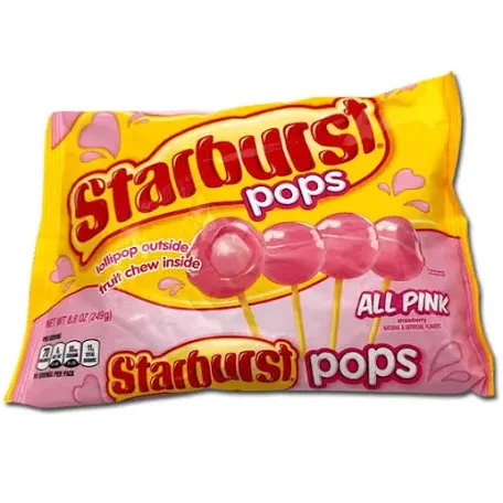 Starburst All Pink Lollipops (8oz)