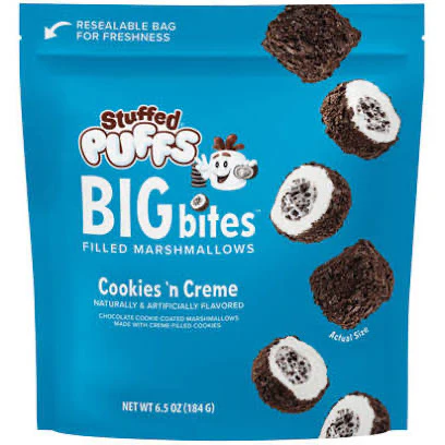 Stuffed Puffs Big Bites - Cookies ‘n Creme (6.5oz)