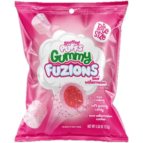 Stuffed Puffs Gummy Fuzions - Sour Watermelon (4.36oz)