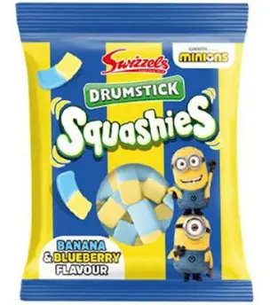 Swizzles Squashies Minions - Banana and Blueberry (120g)