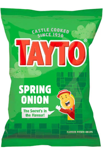 Tayto Spring Onion Crisps 37.5g *BEST BY 7/19/25*