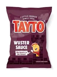 Tayto Wuster Sauce Crisps 37.5g **BEST BY 10/25/25**