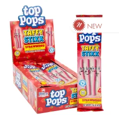 Tops Pops Taffy Stixx - Strawberry (1.55oz)