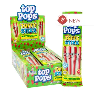Tops Pops Taffy Stixx - Watermelon (1.55oz)