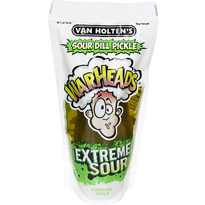 Van Holten’s Extreme Sour Warheads Pickle in a Pouch (One)