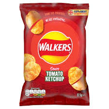 Walkers Tomato Ketchup Crisps (32.5g)