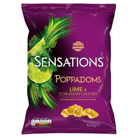 Walkers Poppadoms Lime and Coriander Chutney (82.5g)