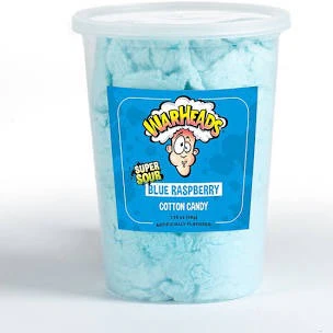 Warheads Cotton Candy - Blue Raspberry