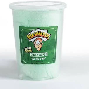 Warheads Cotton Candy - Green Apple