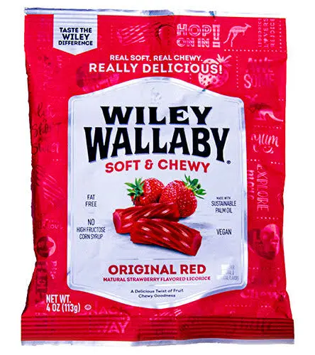 Wiley Wallaby Classic Red Licorice (4oz)