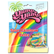 Yumy Yumy Sour Rainbow Belts (4.5oz)