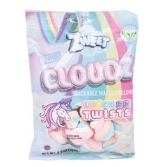 Zweet Cloudz Snackable Marshmallows - Unicorn Twists (3.5oz)